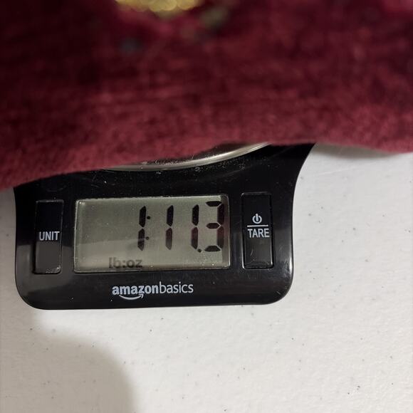 Indigo Moon Womens Jacket Patchwork Embroidered Maroon Gold Black M Unique Artsy - Picture 11 of 11